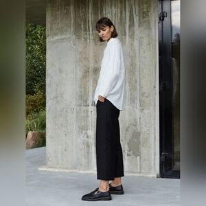 Ann Taylor Black Wide-Leg Trousers